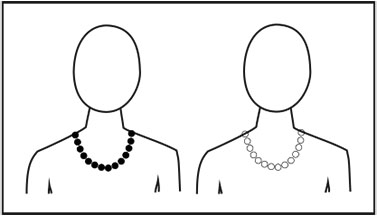 Necklace Scale Visual Weight