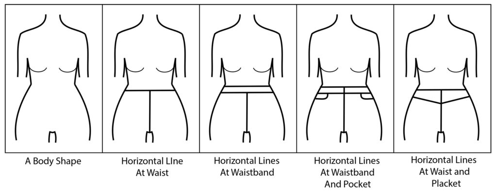 Horizontal Line Placement A Body Shape