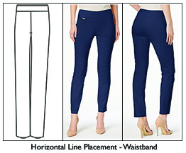 Horizontal Line Placement On Pants -- 1