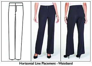 Horizontal Line Placement On Pants -- 1