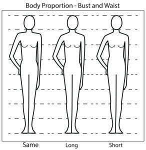Horizontal Line Placement - Long Short Waisted