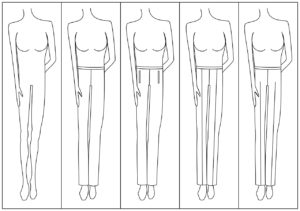 Vertical Line Placement V Body Shape