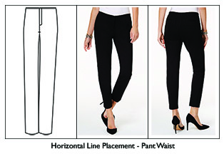 Horizontal Line Placement On Pants -- 1