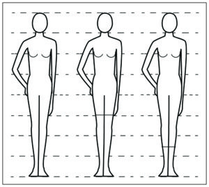 Horizontal Line Placement Long Knees to Floor