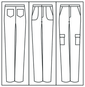 Design Line Shapes On Pants