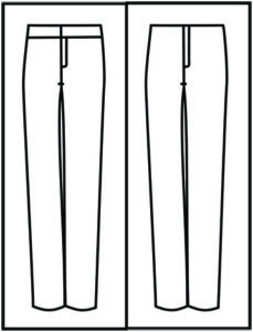 Pants Without Design Lines