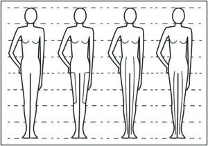 Vertical Line Placement Same Crotch to Knees