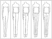 Vertical Line Placement H Body Shape
