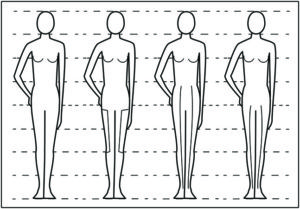 Vertical Line Placement Short Crotch to Knees