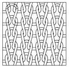 Illustration of knit fabric