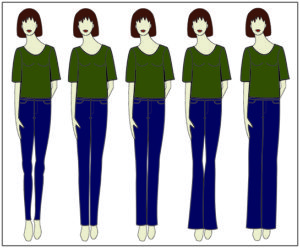 Create Visual Balance - H Body Shape