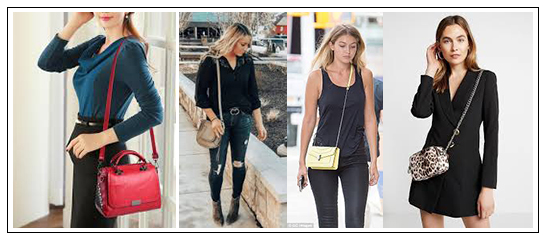 vertical lines handbags