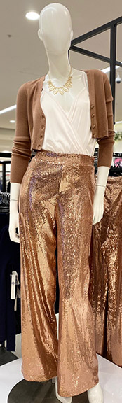 What To Wear -- INC Sequin Pant Outfit