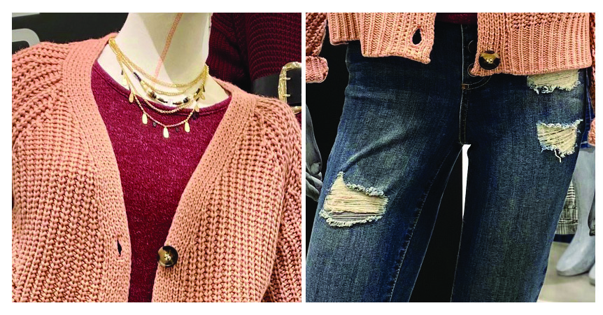 What To Wear - Junior jean layered sweater