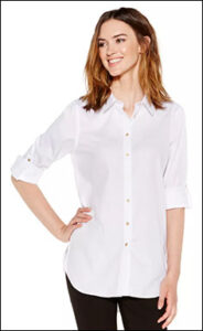 Analyze Design Lines - Calvin Klein Button Shirt