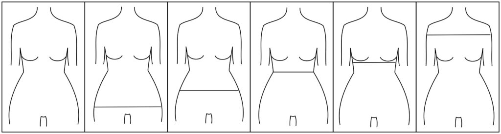 What To Ware - A (pear, triangle) Body Shape placement of horizontal lines
