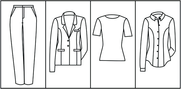 Curved Clothes Silhouette