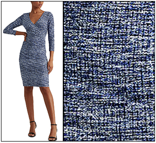 Analyze Prints -- Ralph Lauren Print Jersey Surplice Dress