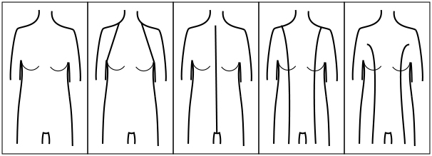 H Body Shape Vertical Line Placement