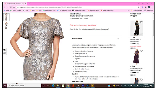 Mother Bride Dress Close up