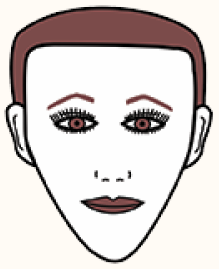 Triangular face shape