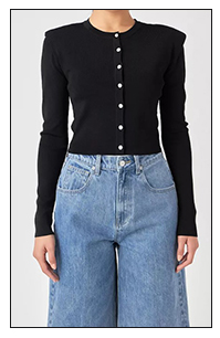 Fall 2023 Fashion Trends Button Cardigan -- A Body Shape